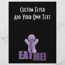 EAT ME! Gingerbread Man - Purple Flyer