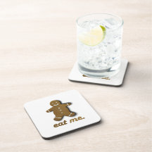 EAT ME GINGERBREAD -.png Beverage Coaster
