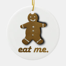 EAT ME GINGERBREAD -.png Christmas Tree Ornament