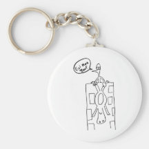 Eat More Beef Building Drop Key Chains