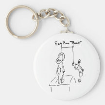 Eat More Beef Hanging Key Chain