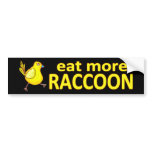 Eat More Raccoon Bumper Stickers