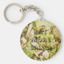 Eat more salad keychain