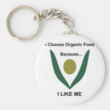 EAT ORGANIC KEY CHAIN