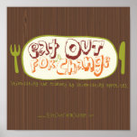 Eat Out For A Change Poster posters