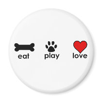 Eat.Play.Love. Fridge Magnets
