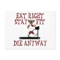 Eat Right - Stay Fit Post Cards