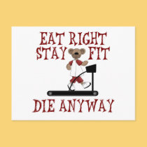 Eat Right - Stay Fit postcards