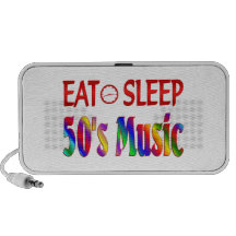 Eat Sleep 50's Music Laptop Speakers