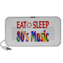 Eat Sleep 80's Music Portable Speaker