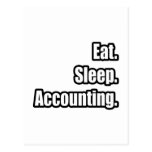 Eat. Sleep. Accounting. Postcard