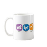Eat Sleep Agility Pee Coffee Mugs