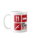 Eat Sleep AK-47 - Red mugs