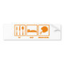 Eat Sleep American Football Bumper Sticker