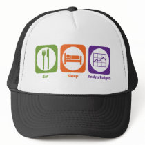 Eat Sleep Analyze Budgets Trucker Hat