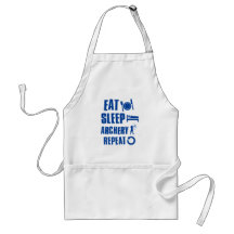Eat sleep archery apron