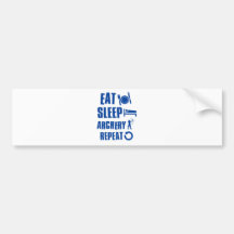 Eat sleep archery bumper sticker