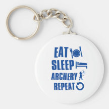 Eat sleep archery keychains