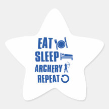 Eat sleep archery stickers