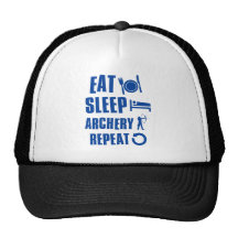 Eat sleep archery trucker hats