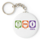 Eat Sleep Assist in Childbirth Keychains