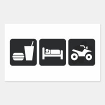 Eat Sleep ATV stickers