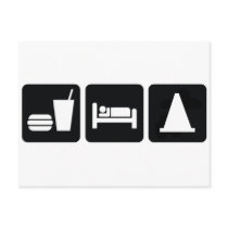 Eat Sleep AutoX Post Card