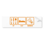 Eat Sleep Badminton Bumper Stickers