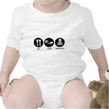 Eat Sleep Badminton T Shirt