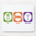 Eat Sleep Bartend Mouse Mat