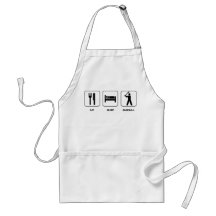 Eat Sleep Baseball Apron