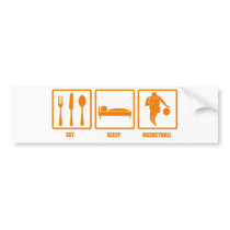 Eat Sleep Basketball Bumper Sticker