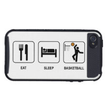 Eat Sleep Basketball iPhone 4 Case