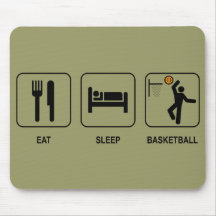 Eat Sleep Basketball Mousepad