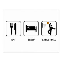 Eat Sleep Basketball Postcard
