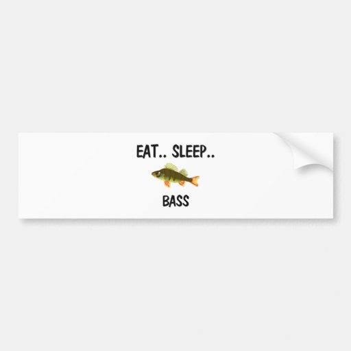 Eat Sleep BASS Bumper Sticker