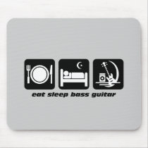 eat sleep bass guitar mouse pad