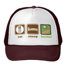 eat sleep beisbol hats
