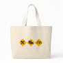Eat Sleep Bicycle Road Signs Canvas Bags