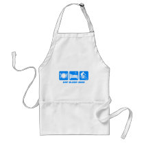 Eat sleep bike apron