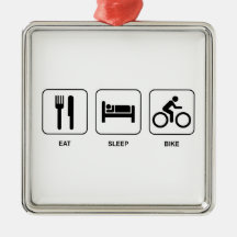 Eat Sleep Bike Ornament