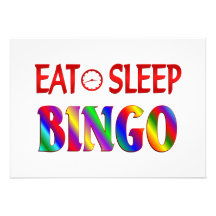 Eat Sleep Bingo Custom Announcement