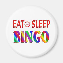 Eat Sleep Bingo Refrigerator Magnets