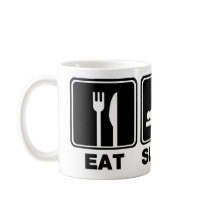 Eat Sleep Bird (bins) Mugs