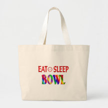 Eat Sleep Bowl Canvas Bags