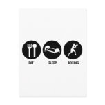 Eat Sleep Boxing Post Cards