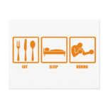 Eat Sleep Boxing Post Card