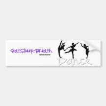 Eat Sleep Breath dance Bumper Sticker