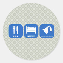 Eat Sleep Brunei Darussalam Stickers