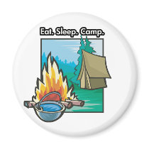 Eat, Sleep, Camp Magnet